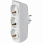 Тройник 3 гн. SMARTBUY SBE-16-A04w-3z, белый, 16А
