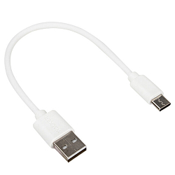 Кабель USB <--> Type-C  0.2м WALRER C055 белый