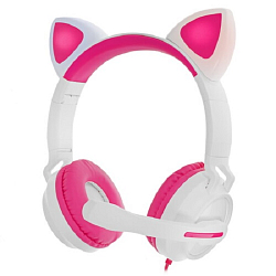 Наушники QUMO Game Cat White&pink (GHS 0035)