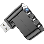 USB-Хаб BOROFONE DH3, 3 USB, USB 3.0, чёрный