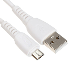 Кабель USB <--> microUSB  1.0м SMARTBUY S40 белый (iK-12-S40w)