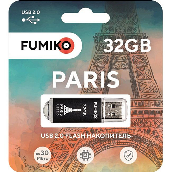 USB 32Gb FUMIKO PARIS черная