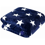 Плед 180*200 бамбуковый "Звезды" синий