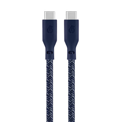 Кабель Type-C <--> Type-C  1.2м uBear DC17DB12TR-CC, синий, 60W