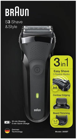 Электробритва BRAUN 300BT Series 3 Shave&Style