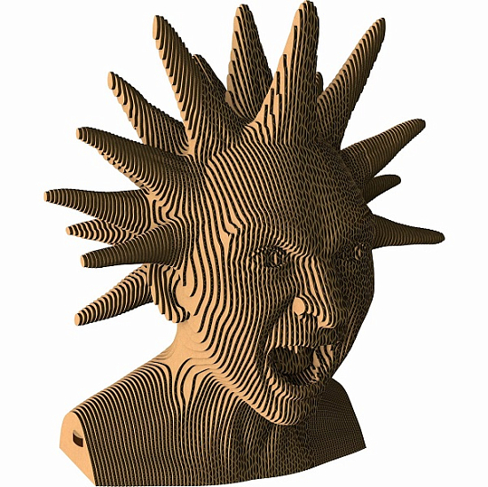 Картонный 3D конструктор QBRIX Горшок