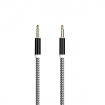 Кабель Jack 3.5 <--> Jack 3.5  1.0м SMARTBUY A-35-35 black, черный, нейлоновая оплетка