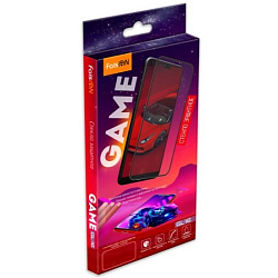 Противоударное стекло FAISON для SAMSUNG Galaxy A20S, Game, матовое, черное, полный клей
