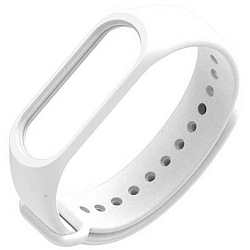 Силиконовый ремешок NONAME для Xiaomi Mi Band 3/4 белый