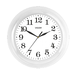 Часы настенные Vigor Д-24 Классика белая, диаметр 240 мм