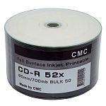 Диск CD-R 80min 52x Full inkjet print (Ritek) CB-50/600