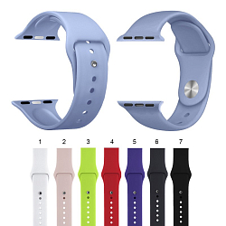 Силиконовый ремешок ISA Silicone для Apple Watch 38/40mm (в прозрачном пакете)