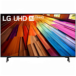 Телевизор LG 43UT80006LA.ARUB черный, 43"