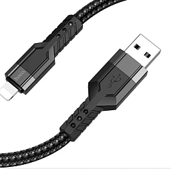 Кабель USB <--> Lightning  1.2м HOCO U110 чёрный