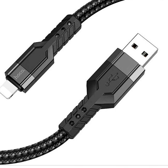 Кабель USB <--> Lightning  1.2м HOCO U110 чёрный