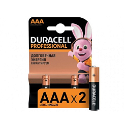 Элемент питания DURACELL LR03 PROFESSIONAL BL-2 (2/20/16500)