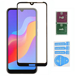 Противоударное стекло WALKER для Honor 8A/8A Prime/Y6 (2019)/Y6s черное, полный клей