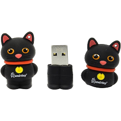 USB 32Gb Smart Buy  Wild series Котёнок  чёрный