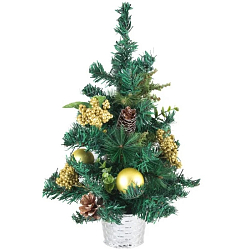 Ёлка искуственная декорированная ВОЛШЕБНАЯ СТРАНА SY15CJHW-012C 45 см арт.003274