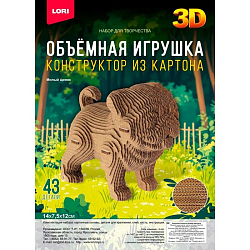 Картонный 3D конструктор LORI Собачка 24,5*2*33,5 см