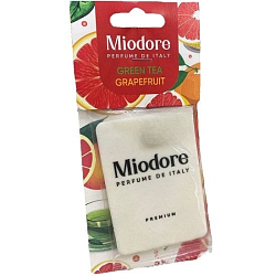 Ароматизатор MIODORE - GREEN TEA - GRAPEFRUIT (подвесной картонный)
