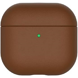Кожанный чехол KZDOO LUXCRAFD для AirPods 4 коричневый