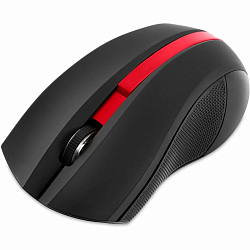 Мышь БП OKLICK 615MW черная/красная