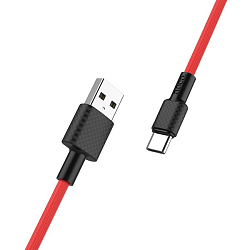 Кабель USB <--> Type-C  1.0м HOCO X29 Superior красные