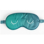 Маска для сна «Глазки», 20 х 9 см, бирюзовая 10322027