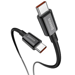 Кабель Type-C <--> Type-C  2.0м BASEUS Superior Series Black, 100W CATYS-C01