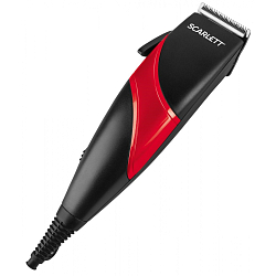 Машинка для стрижки волос SCARLETT SC-HC63C24 черный/красный