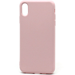 Задняя накладка SILICONE CASE NEW ERA для iPhone XS Max светло розовый