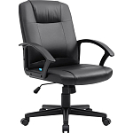 Кресло офисное DEFENDER Paris черный,PU,3класс