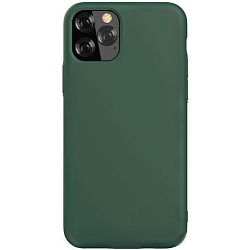 Силиконовый чехол FUMIKO для iPhone 12 Pro тёмно-зелёный