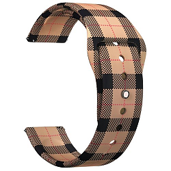 Универсальный силиконовый ремешок LYAMBDA Urban 22 мм для Samsung, Huawei, Xiaomi, Honor, клетка