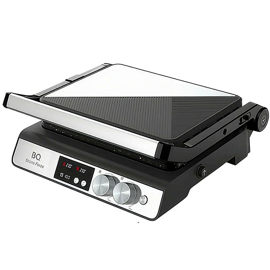 Электрогриль BQ GR3002  Черный-Стальной