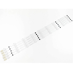 Подсветка для ТВ Samsung UE32F5000AK / UE32F5300AK маркировка 2013SVS32H D2GE-320SC0-R3 (D2GE-320SCO-R3) АЛЮМИНИЕВАЯ подложка (комплект 5шт)