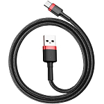 Кабель USB <--> Type-C  1.0м Baseus Cafule черный с красным CATKLF-B91