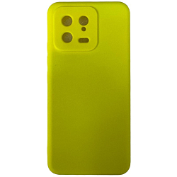 Задняя накладка SILICONE COVER для Xiaomi 13 №08 Лимонный