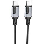 Кабель Type-C <--> Type-C  1.0м BOROFONE BX101 черный, 60W