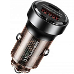 Авто ЗУ 1USB/1Type-C REMAX RCC338, черный, 30W