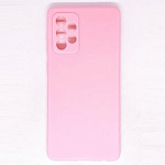 Cиликоновый чехол NONAME для Samsung Galaxy A72 (Розовый), матовый