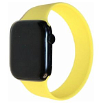 Силиконовый моно-ремешок ISA для Apple Watch 38/40mm (135mm) жёлтый