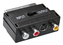 Переходник SCART >--> 3RCA BURO BSP005 черный