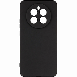 Задняя накладка ZIBELINO Soft Matte для Realme 12+ 5G (черный) с микрофиброй