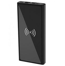 Внешний АКБ XO PR-141 (10000mAh) (2.4A) USB/Type-C, QC3.0+PD, беспроводная зарядка, черный