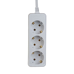 Сетевой удлинитель 7.0м PERFEO POWERMATE, белый, 3 розетки, с/з (PF-PE-3/7,0-W)10А