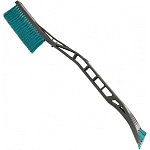 Щетка для снега ALMEGA 59см, мягкая щетина, ударопрочный скребок, Россия