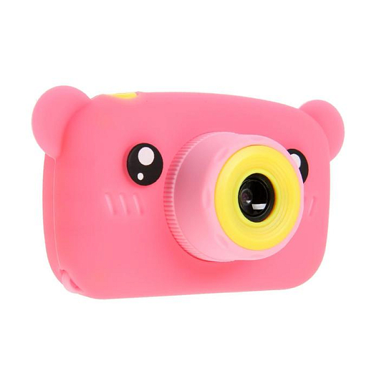 Фотоаппарат детский Childrens Fun Camera Медвежонок , розовый