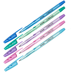 Ручка шарик. синяя 0,7мм "Tribase Pastel"  корпус асорти Berlingo CBp_70942/4260107491736